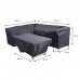 Coverit lounge/dining hoes    205/255x73xH80 & 152x82xH65